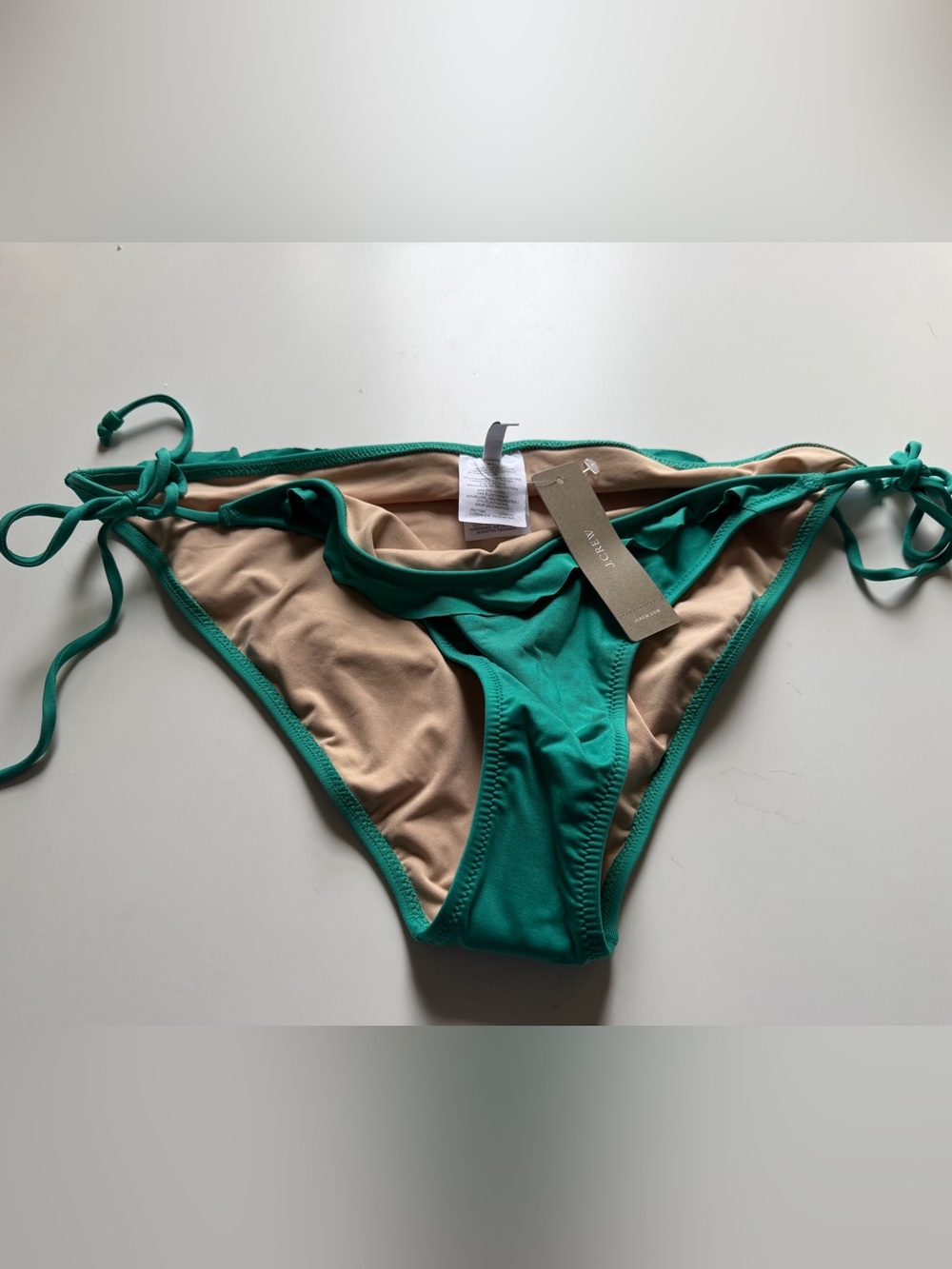 Jcrew playa bikini bottom XL NWT green